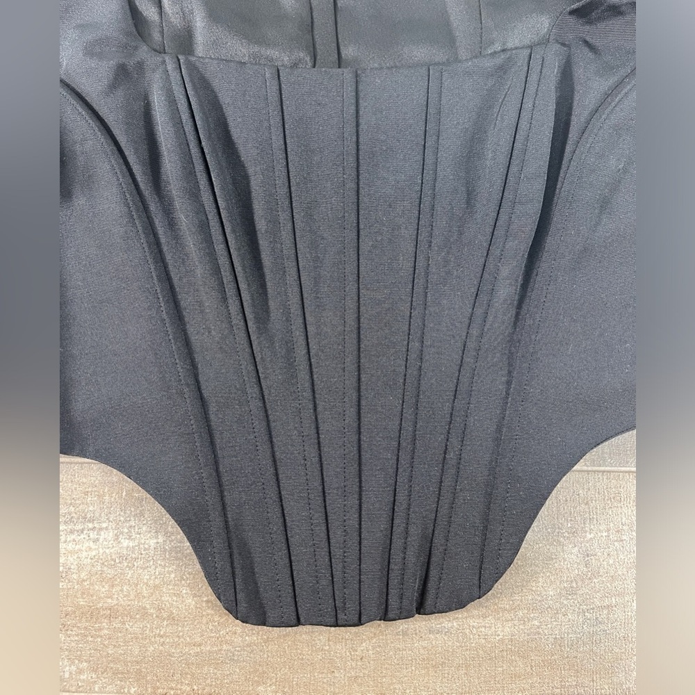 NEW Staud Peony Black Corset Top - Picture 3 of 12